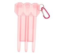 DECORNIJIA Portable Transparent Plastic Dart Case with Carabiner Multi Storage Box for Outdoor and Travel Compact Lightweight Dart Accessories Organizer Safe Hard Plastic Protective Holder