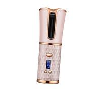 DECORNIJIA Portable Wireless Hair Curler Automatic Curling Iron with USB Rechargeable Battery Double Insulated Hollow Design for Uniform Heating Professional Hairstyle Tool for Smooth Shiny