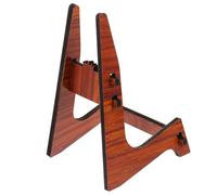 DECORNIJIA Portable Wooden Ukulele Stand Detachable Folding Frame for Ukulele Violin and Small String Instruments Stable Music Instrument Holder Random Color