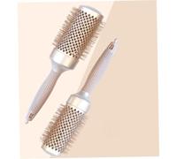 DECORNIJIA Professional Aluminum Tube Hair Curling Comb Ergonomic Detangling Roller Brush for Salon and Home Use Womens Multi Purpose Styling Tool