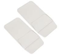 DECORNIJIA PU Leather Pen Sleeves 2Pcs White Pocket Protectors for Nurses and Doctors, Portable Multifunctional Pen Organizer Pouch for Medical Staff Daily Use