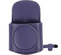 DECORNIJIA PU Leather Stethoscope Holder Clip for Doctors Nurses Blue Hip Fixing Stethoscope Case with Hook and Loop Strap Accessory for Scrubs and Waist Belt