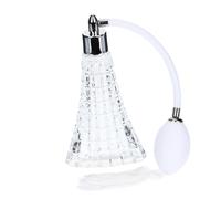 DECORNIJIA Refillable Glass Perfume Spray Bottle Atomizer Fine Mist Portable Fragrance Dispenser for Travel and Everyday Use Leak-resistant Crystal Clear Scent Container for Women and Men