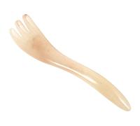 DECORNIJIA Resin Three Prong Scalp Massager Comb Smooth Polished Head Massage Tool for Women Portable Lightweight Relaxation Hair Neck Face and Temples Suitable for Wet and Dry Hair