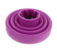 DECORNIJIA Retractable Folding Hair Dryer Diffuser Made of High Temperature Resistant Silicone Lightweight Elastic Blow Dryer Attachment for Home and Salon Use Easy to Clean Purple