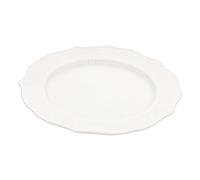 DECORNIJIA Retro Ceramic Dinner Plate Porcelain Serving Dish with Embossed Design for Home and Restaurant Use Multi-Functional Decorative Food and Fruit Plate with Splash-Resistant Depth