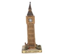 DECORNIJIA Retro Vintage Resin Big Clock Tower Sculpture Decorative Building Model for Home Office Desk Artistic London Landmark Ornament Suitable for Living Hotel Restaurant Decor