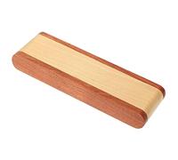 DECORNIJIA Retro Wooden Pen Case Elegant Single Pen Display Holder for Fountain Pens Stylish Storage Box for Writing Instruments Stationery Lovers Easy to Carry