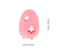 DECORNIJIA Reusable Makeup Sponge Case Pink Silicone Egg-Shaped Storage Box for Travel and Home Cosmetic Sponge Protection