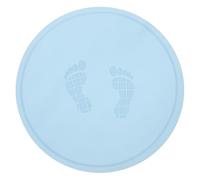 DECORNIJIA Round Non-slip Jump Rope Mat with Shock-absorbing Cushion Indoor Gym Exercise Mat for Home Fitness Lightweight and Washable with High Elasticity and Foot Protection Blue with