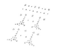 DECORNIJIA Self-adhesive Face Gems Stickers for Makeup Glitter Rhinestone Decals with Various Shapes Easy to Apply Body Jewels for Festivals and Daily Glamour