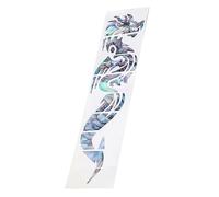 DECORNIJIA Self-adhesive Guitar Inlay Sticker Dragon Pattern Blue Plastic Easy to Use Musical Instrument Decal for Decorating