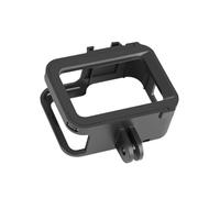 DECORNIJIA Shock-resistant Black Protective Housing Case for with Side Opening for Charging Wear-resistant Frame Cold Shoe Mount for Light and Microphone Accessories