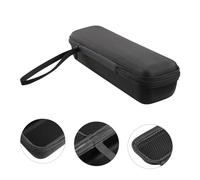DECORNIJIA Shockproof Travel Microphone Bag with Zipper Closure Compact EVA Mic Carrying Case for Handheld Microphones Water-Resistant Dual Mic Pouch for Business Trips and Outdoor Storage