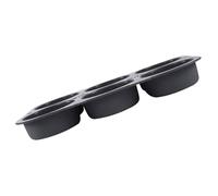 DECORNIJIA Silicone Burger Bun Mold 6-Cavity Nonstick Loaf Pan Bread Baking Tool Kitchen Accessory for Homemade Hamburger Buns and DIY Cake Bread