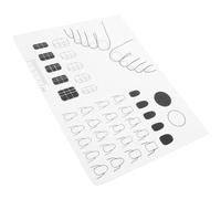 DECORNIJIA Silicone Nail Mat for Manicure Practice Nail Tech Cushion Non-slip White DIY Transfer Pad Training