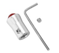 DECORNIJIA Silver Meditation Tuning Fork Holder Red Jasper Base Secure Stabilizing Block for Sound Healing Spa Aromatherapy and Yoga Practice