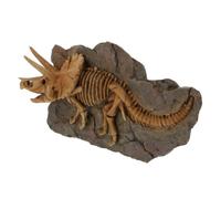 DECORNIJIA Simulated Dinosaur Wall Pendant Resin Decorative Sculpture Chic Hanging Decor for Home Office Bedroom Living Vivid Brown Dinosaur Model Ornament