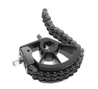 DECORNIJIA Single Bass Drum Pedal with Double Chain Linkage for Stable Performance Adjustable Sensitivity Suitable for Professional and Beginner Drummers Black Drum Set Accessory