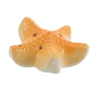 DECORNIJIA Six Hole C Key Ocarina Ceramic Ocean Star Shape Wind Flute for Beginner Musical Instrument Versatile Melodies Traditional Heritage Beach Party Favor and Early Learning