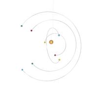 DECORNIJIA Space Atom Model Hanging Mobile with Dynamic Balance, Solar System Science Decor for Room and Nursery, Astronomy-Themed Ceiling Mobile for Home Decoration