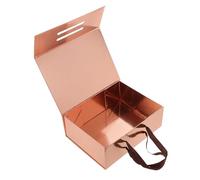 DECORNIJIA Space-saving Foldable Box for Multi-functional Packaging Elegant Paper Wrapping Case Adhesive Sticker for Clothes and Shoes Keepsake Storage