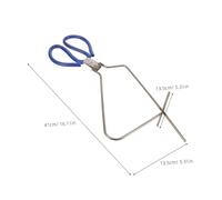 DECORNIJIA Stainless Steel Dipping Clips Pottery Glazing Tongs Scratch-Resistant Clay Modeling Tools with Comfortable Grip for Ceramic Crafting