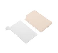 DECORNIJIA Stainless Steel Foundation Palette Mini Makeup Mixing Tray Portable Cosmetic Blending Plate for Precise Shade Matching and Nail Art Touchups