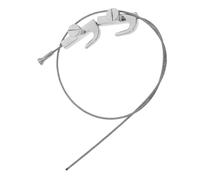 DECORNIJIA Stainless Steel Picture Rail Wire Hanging System with Hooks Multipurpose Art Display Kit for Photos Paintings and Decorations Easy Installation Without Tools Wire with Spiral Hooks