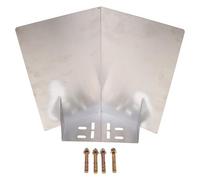 DECORNIJIA Stainless Steel Protective Camera Roof with Wall and Corner Bracket Mount Weatherproof Outdoor Dome and Bullet Camera Rain Shield Security Video Recorder Cover