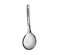 DECORNIJIA Stainless Steel Slotted Skimmer Spoon for Draining and Serving Pasta Vegetables and Fruits Polished Surface with Rounded Edges Multi-Function Kitchen Strainer for French Fries