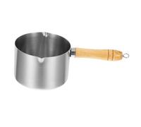DECORNIJIA Stainless Steel Small Saucepan with Wooden Handle Non-Stick Mini Butter Melting Pot for Heating Milk Oil and Wax Kitchen Sauce Pan for Induction and Gas Cooking Capacity