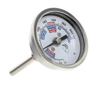 DECORNIJIA Stainless Steel Wine Thermometer for Winemakers Accurate Dial Gauge for Brewing Process Home Winemaking Corrosion Resistant Temperature Monitor