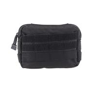 DECORNIJIA Tactical Waist Bag Camouflage Belt Pouch Black Nylon Water-Resistant Phone Pouch Compact Outdoor Utility Tool Coin Bag for Hunting Hiking Camping