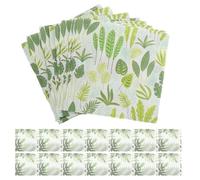 DECORNIJIA Themed Party Napkins 2pcs Decorative Printed Leaf Pattern Napkins 40 Sheets Total Colorful for Family Gatherings and Holiday Table Settings