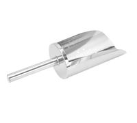 DECORNIJIA Thickened Food-grade Stainless Steel Ice Scoop with Drainage Multipurpose Kitchen Scooper for Ice Cubes Rice Flour Safe Smooth-handled Bar and Home Accessory