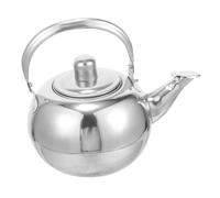 DECORNIJIA Thickened Stainless Steel Small Tea Pot with Removable Infuser Strainer Kitchen Water Kettle for Home Brewing Flower and Fruit Tea Easy to Hold Design