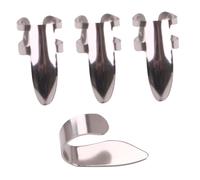 DECORNIJIA Thumb Pick Thumbpick Metal Guitar Finger Pick Set for Acoustic Guitar Banjo Ukulele Players, Stainless Steel Plectrum Supplies for String Instrument Enthusiasts