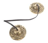 DECORNIJIA Tibetan Tingsha Cymbals Meditation Bells for Healing and Mindfulness Authentic Nepalese Copper Sound Instrument with Dragon Embossed Design Traditional Chinese Ritual Bells for