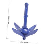 DECORNIJIA Tins Folding Anchor Foot Design for Kayaks Canoes Sailboats Motorboats Foldable Compact Grapnel Anchor for Lakes Rivers Oceans Blue Boat Accessory for Stable Mooring
