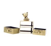 DECORNIJIA Tooth Storage Box Keepsake Organizer with Dual for Teeth and Fetal Hair Collection Portable Precious Memory
