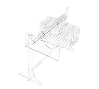 DECORNIJIA Transparent Acrylic Eyelash Display Rack Lash Organizer Hanger Shape Compact Space-Saving False Eyelash Holder for Travel and Home with Crystal Clear View
