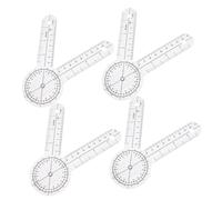 DECORNIJIA Transparent Orthopedic Goniometer Protractor Foldable PVC Medical Angle Measuring Tool for Body Joint Assessment and Physical Therapy