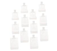 DECORNIJIA Travel Lotion Bag Set 12pcs Refillable Empty Shampoo Pouches 30ml, 50ml, 100ml Leakproof Flip Cap Self-standing Containers for Toiletries and Personal Care on The Go