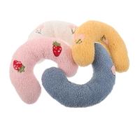 DECORNIJIA U-shaped cat pillow 4pcs, cotton-filled portable pet cushion, neck support for cats and dogs, indoor and travel resting accessory