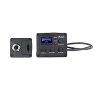 DECORNIJIA Ukulele Electric Pickup with Band Eq Equalizer and LCD Display Piezo Tuner System for Acoustic Guitar Bass Middle Treble for Noise Sound Control