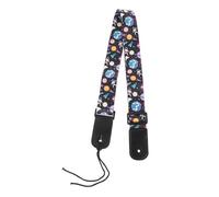 DECORNIJIA Ukulele Shoulder Strap Adjustable Soft Breathable Polyester with Genuine Leather Ends for Acoustic and Electric Guitars Comfortable Wear for Boys