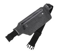 DECORNIJIA Ultra-Thin Reflective Waist Belt Bag for Running Elastic Fanny Pack with Secure Phone Pouch Practical Outdoor Waist Pack for Men Women Night Jogging and Fitness