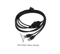 DECORNIJIA USB Printer Sharing Switch Cable with Reliable Data Transmission Adapter for Efficient Resource Use Sleek Black Design Easy USB Converter for Printer Sharing