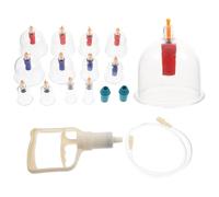 DECORNIJIA Vacuum Cupping Set 12pcs Thickened Suction Cups Home Body Care Therapy Tool for Back Massage and Wellness Treatment